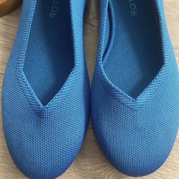 Rothys the round toe size 10 Deep teal woman flat shoes - Picture 2 of 9